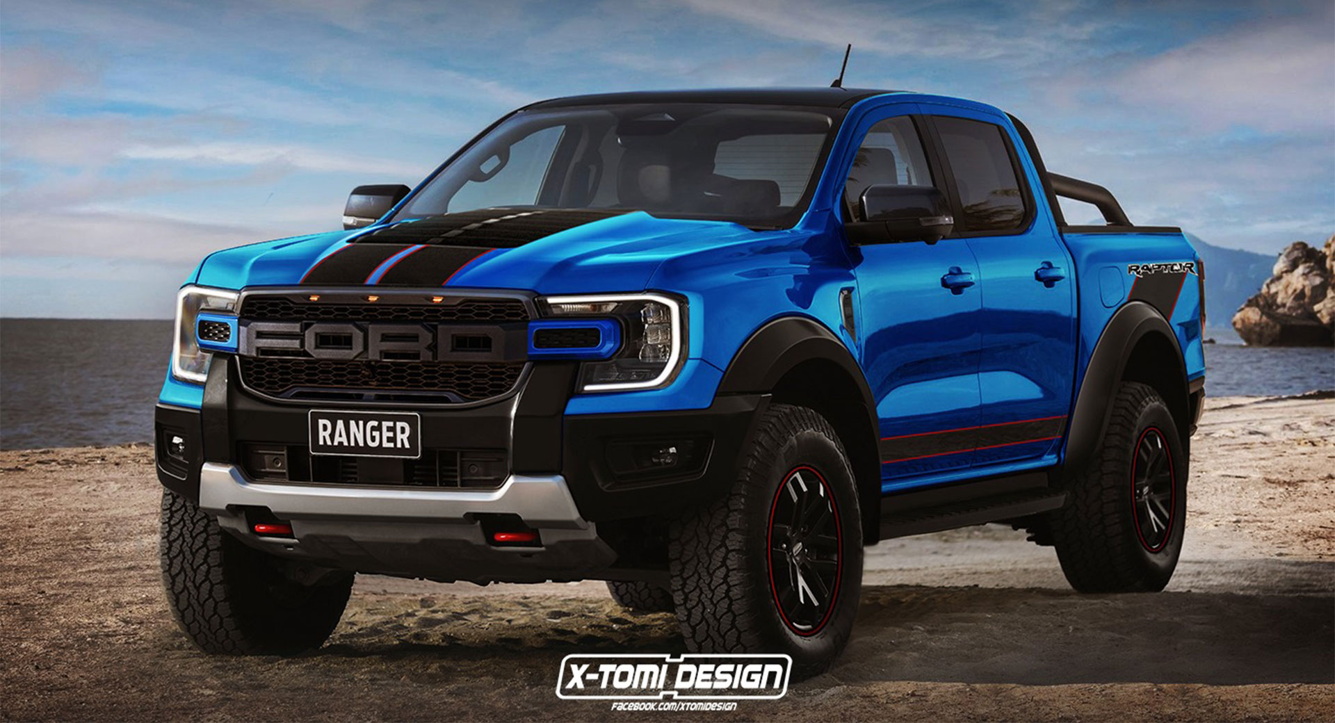 Xem trước Ford Ranger Raptor 2022: đẹp ngang F-150, tuỳ chọn máy xăng công suất tới 400 mã lực