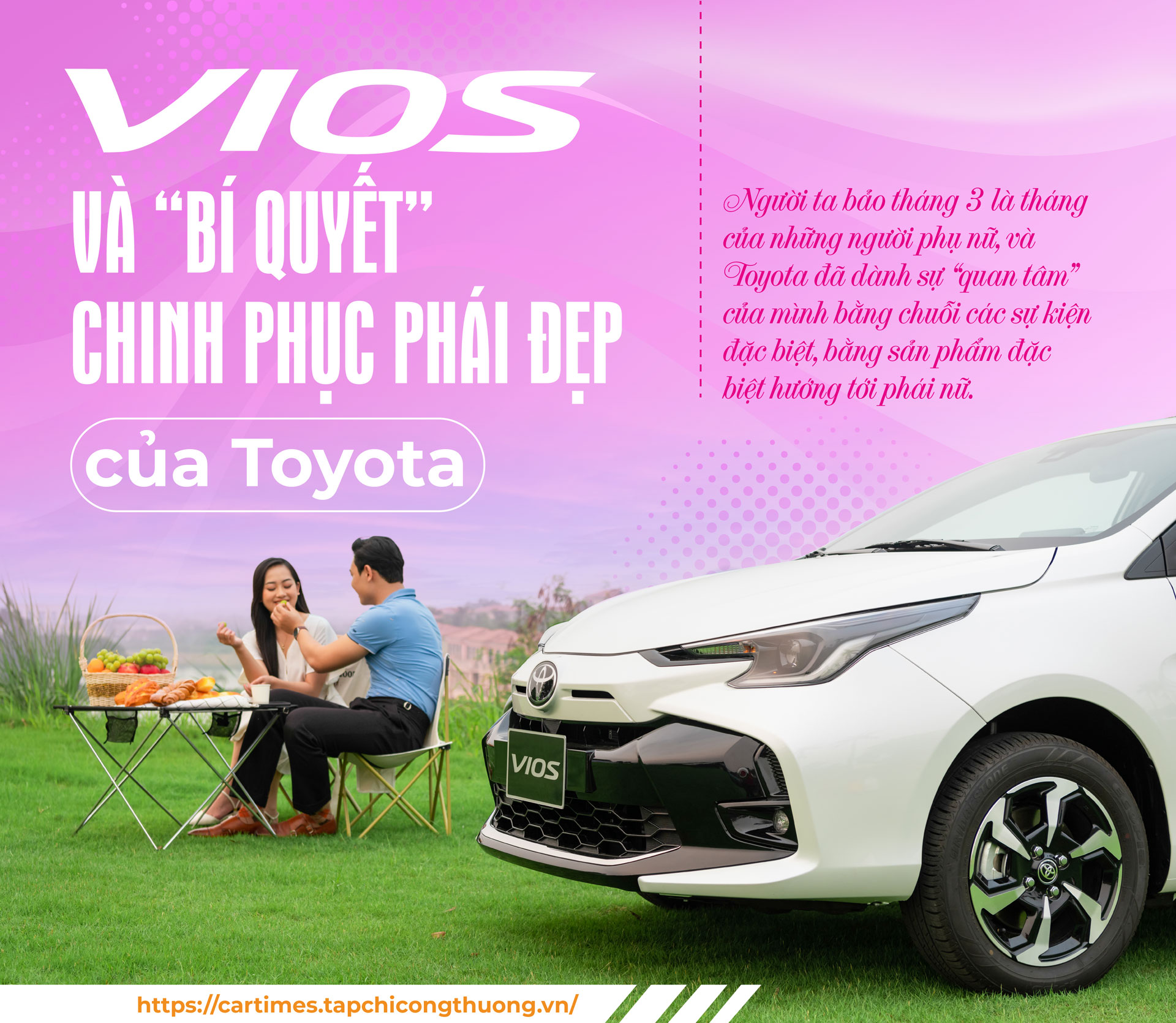 Vios và “bí quyết” chinh phục phái đẹp của Toyota