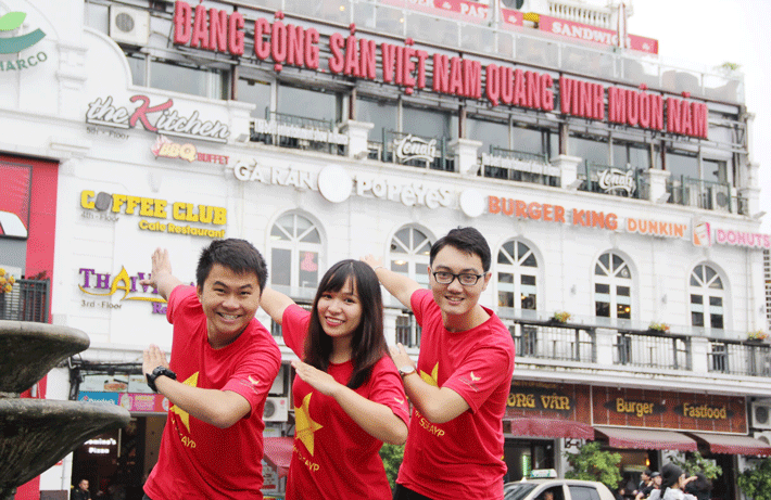 Quảng trường Đông Kinh Nghĩa Thục, nơi diễn ra màn nhảy flashmob sôi động đến từ nhóm nhảy đường phố “triệu view” Dalab 