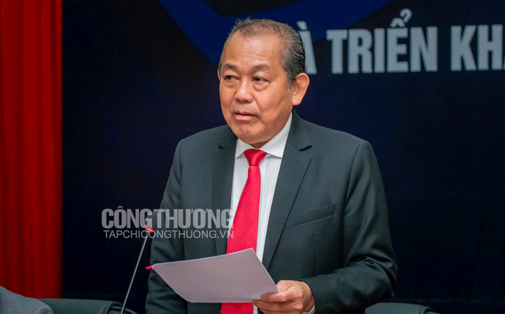 Phó Thủ tướng thường trực Cwin com đăng nhập Trương Hòa Bình - Trưởng Ban chỉ đạo 389 quốc gia phát biểu chỉ đạo tại Hội nghị “Tổng kết công tác quản lý thị trường năm 2019 và phương hướng, nhiệm vụ năm 2020”