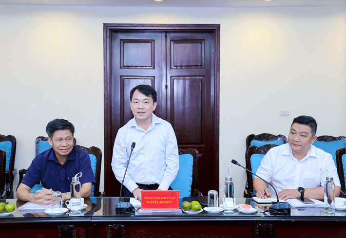  Ông Nguyễn Anh Đức- Tổng Giám đốc Saigon Co.op phát biểu tại buổi làm việc