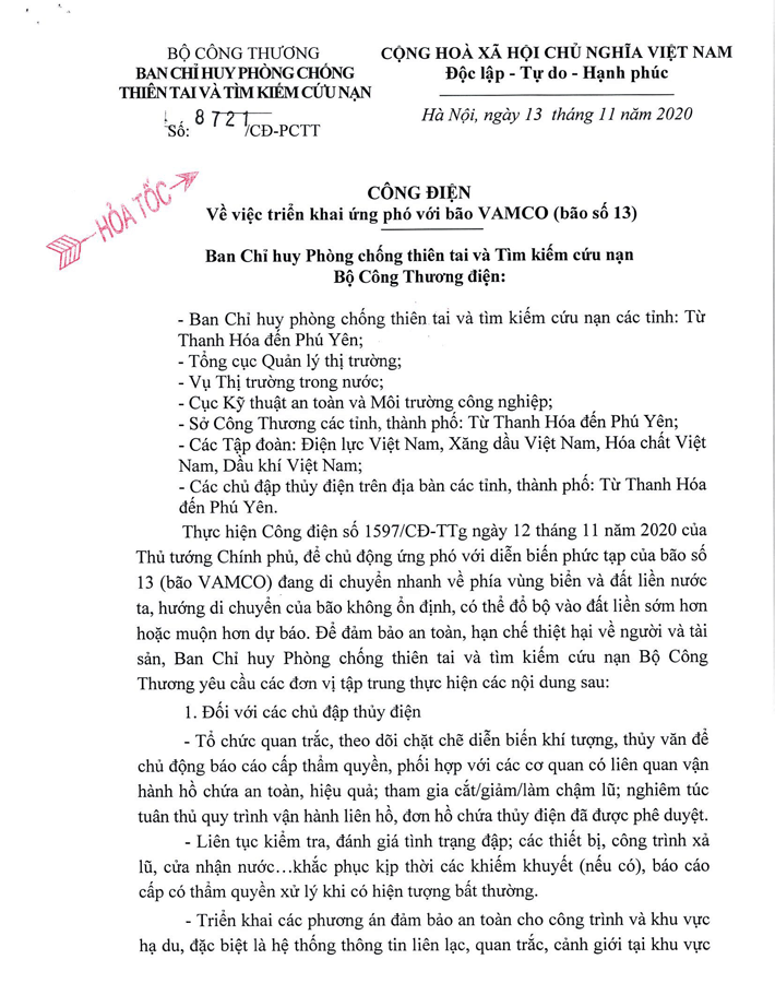 Công điện 8721