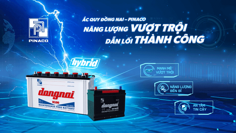 2.	PINACO là Thương hiệu Quốc qia duy nhất trong ngành pin - ắc quy