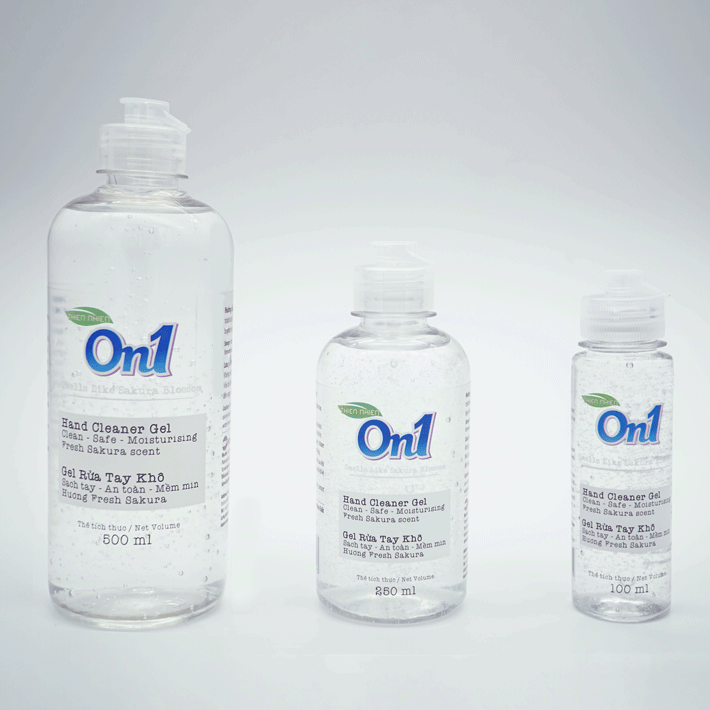 Gel rửa tay khô On1 có tính năng làm sạch và diệt khuẩn.