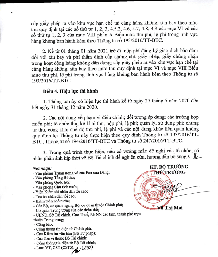 Công văn Bộ Tài chính trang 3