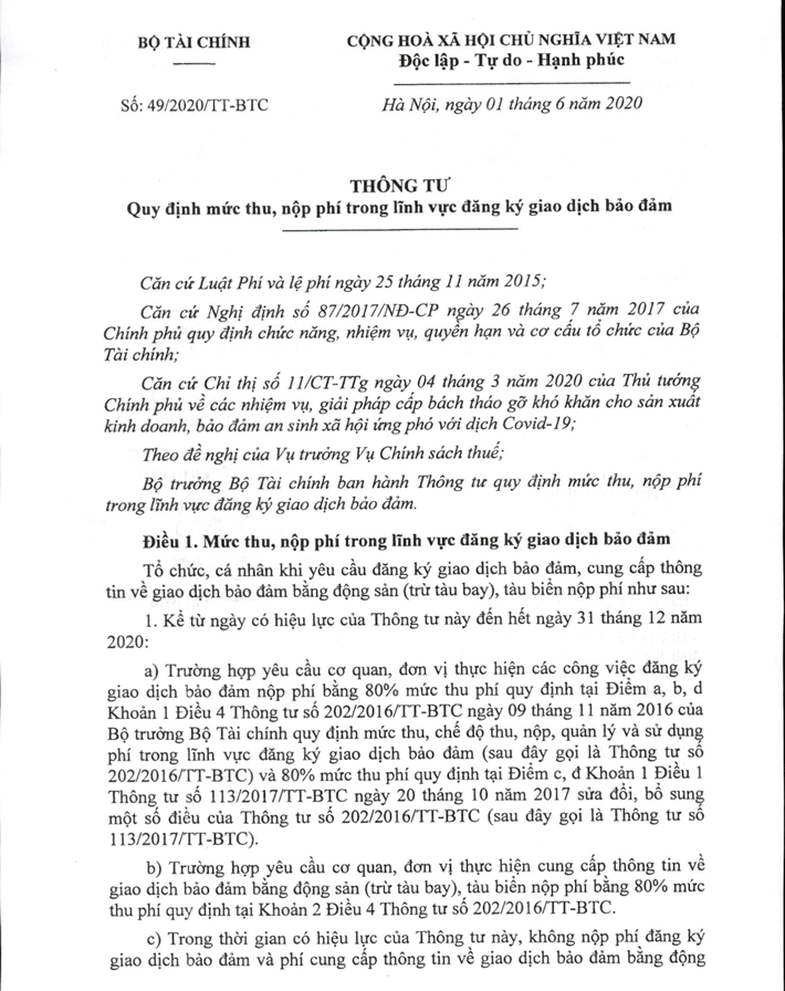 Thông tư 49 trang 1