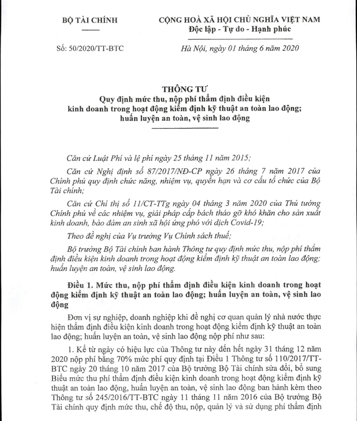 Thông tư 50 trang 1