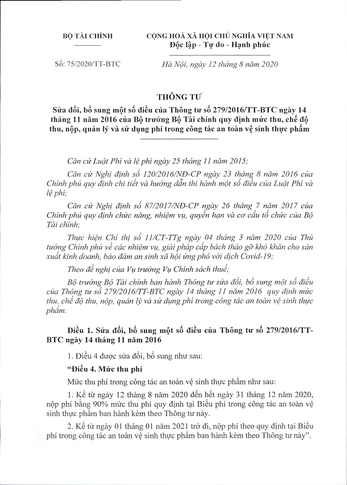 thông tư 75