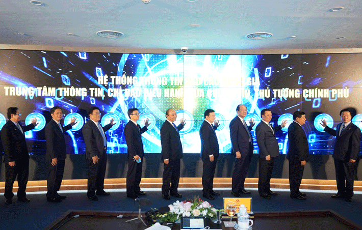 Nghi thức khai trương Trung tâm Báo cáo Quốc gia
