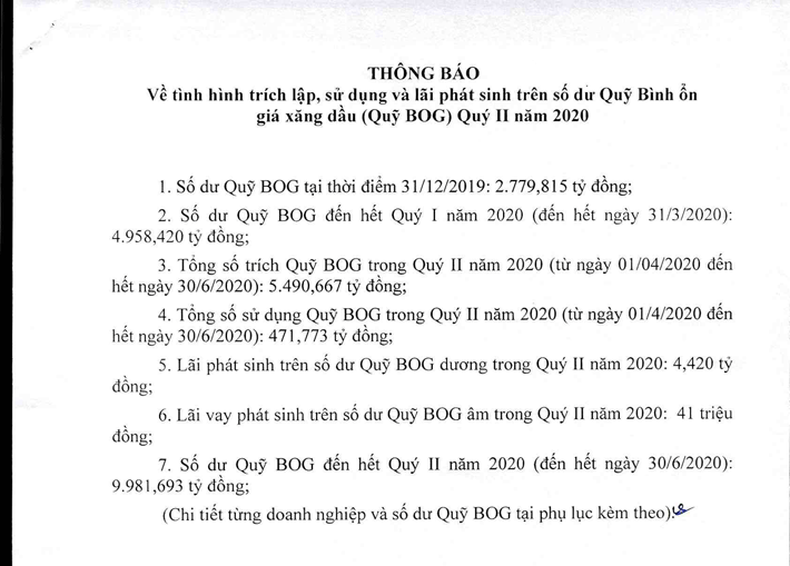 Cong khai quy bog