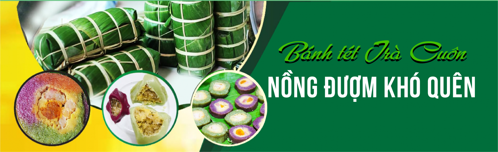 Bánh tét Trà Cuôn nồng đượm khó quên