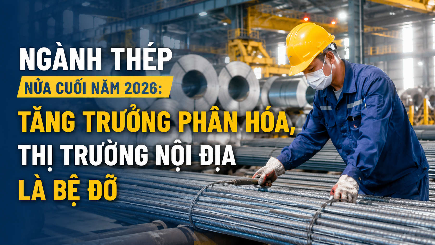 [eMagazine] Ngành thép nửa cuối năm 2026: Tăng trưởng phân hóa, thị trường nội địa là bệ đỡ