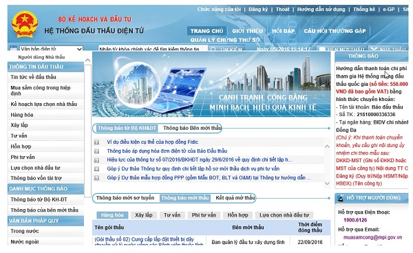 Thành lập Ban Chỉ đạo quốc gia về đấu thầu qua mạng