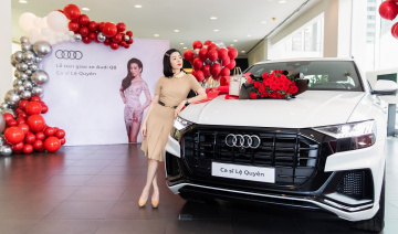 Ca sĩ Lệ Quyên trở thành một trong những khách hàng đầu tiên tại Việt Nam nhận xe Audi Q8