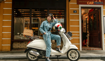 Bộ ảnh: Cô nàng mê đi "chất như nước cất" bên Vespa Picnic