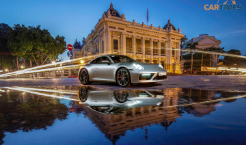 Lái siêu xe Porsche 911 "ngắm" những điểm đẹp nhất của Hà Nội trong 40 giây