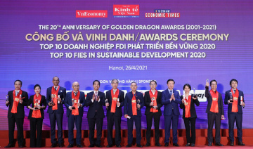 Toyota Việt Nam nhận Giải thưởng Rồng Vàng lần thứ 20