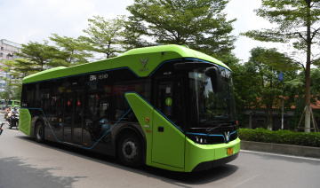 Xe buýt điện VinBus chạy thử nghiệm tuyến nội đô Hà Nội