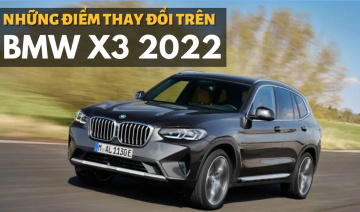 BMW X3 2022 mới ra mắt thay đổi những gì?
