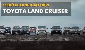 14 đời Toyota Land Cruiser cùng xuất hiện, ngỡ ngàng với "cụ tổ"