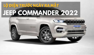 Jeep Commander 2022 lộ diện trước ngày ra mắt