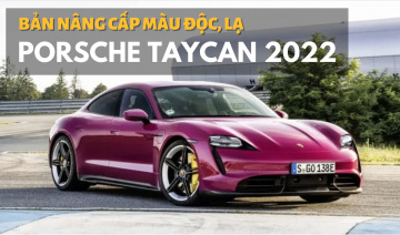 Porsche Taycan 2022: Bổ sung công nghệ, màu cực độc