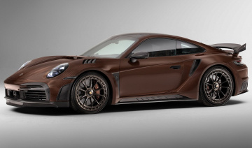 Porsche 911 Turbo S phiên bản độ với sợi Carbon màu nâu