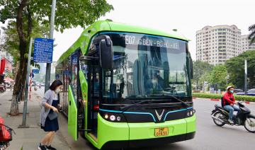 Tuyến buýt điện thứ 6 của VinBus chính thức hoạt động tại Hà Nội