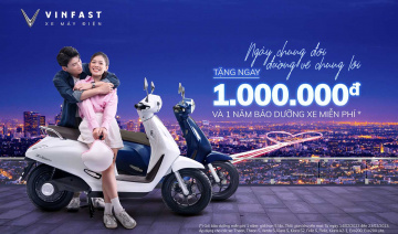 VinFast tặng quà Valentine cho khách hàng mua xe máy điện