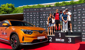 VinFast tiếp tục là đối tác danh hiệu của giải IRONMAN thế giới