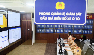 Phiên đấu giá biển số ô tô ngày 26/9: Giá không còn “ở trên trời”
