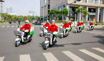 Lotteria Việt Nam triển khai sử dụng xe điện Honda để giao hàng
