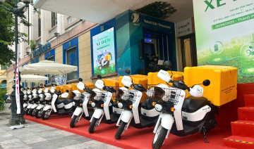 Cận cảnh loạt xe máy điện Benly e: vừa được HVN bàn giao cho Bưu điện Hà Nội