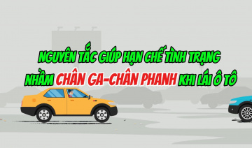 Nguyên tắc giúp hạn chế tình trạng nhầm chân ga - chân phanh khi lái ô tô