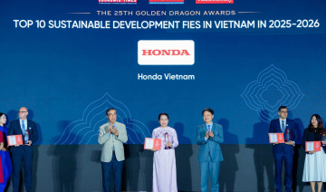 Honda nhận giải thưởng Rồng Vàng năm 2026 tại Việt Nam