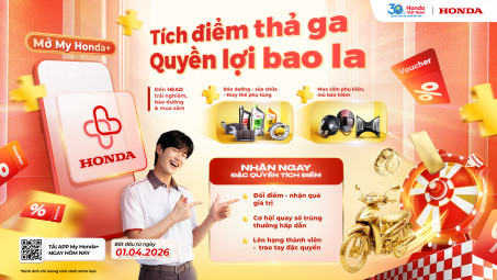 Honda Việt Nam ra mắt chương trình khách hàng thân thiết trên ứng dụng My Honda+