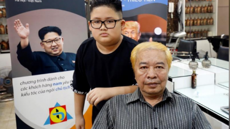 Dịch vụ cắt tóc "kiểu ông Kim và ông Trump" của salon tóc ở Hà Nội lên báo nước ngoài