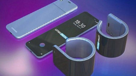 Samsung đang ấp ủ một điện thoại uốn cong đeo tay