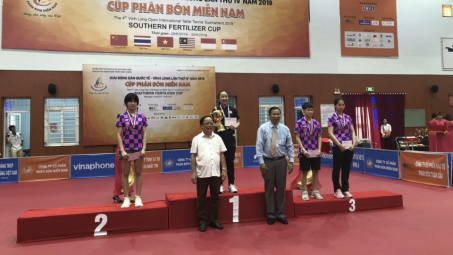 Bế mạc Giải Bóng bàn quốc tế Vĩnh Long - Cúp Phân bón Miền Nam lần thứ 4