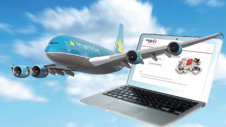Có thể truy cập internet trên máy bay Vietnam Airlines từ 10/10