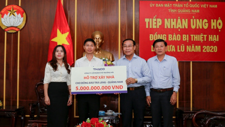 Thaco dành 5 tỷ đồng hỗ trợ xây lại ngôi làng cho đồng bào dân tộc ở Trà Leng