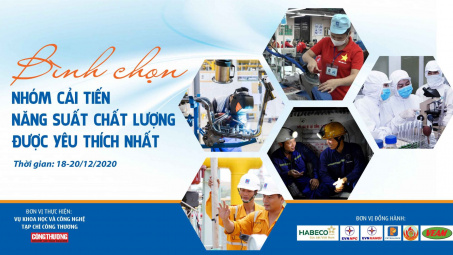 Khởi động bình chọn "Nhóm Cải tiến năng suất chất lượng được yêu thích nhất"