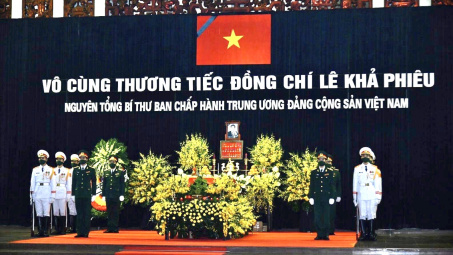 Lễ viếng nguyên Tổng Bí thư Lê Khả Phiêu