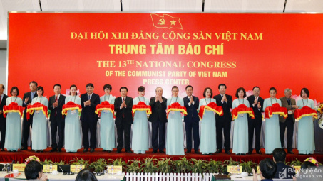 Trung tâm Báo chí Đại hội XIII bảo đảm tốt nhất các điều kiện tác nghiệp