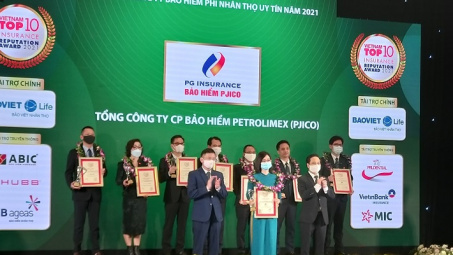 PJICO 6 năm liên tiếp lọt vào tốp đầu trong bảng xếp hạng bảo hiểm uy tín