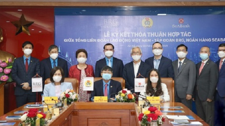 Tổng Liên đoàn Lao động Việt Nam ký kết Thỏa thuận hợp tác với BRG và SeABank