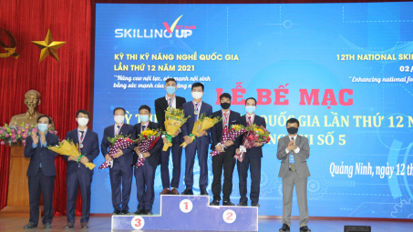 Thợ mỏ TKV giành 18 huy chương tại Kỳ thi Kỹ năng nghề Quốc gia lần thứ 12 năm 2021