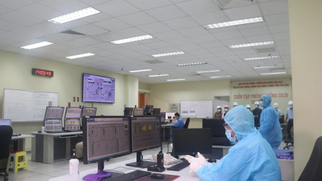 Diễn tập phòng, chống dịch Covid-19 tại Công ty Nhiệt điện Thái Bình