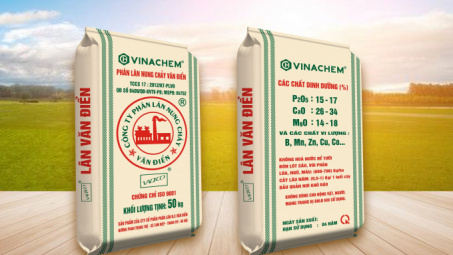 Phân lân nung chảy Văn Điển thay đổi bao bì mới