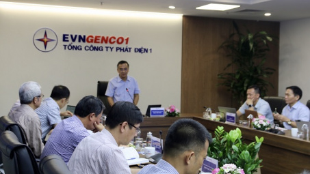 Đoàn công tác Tập đoàn điện lực Việt Nam làm việc tại EVNGENCO1